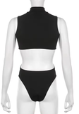 IAMSURE Sleeveless Hollow-Out Bodysuit – Slim Fit Clubwear for Women