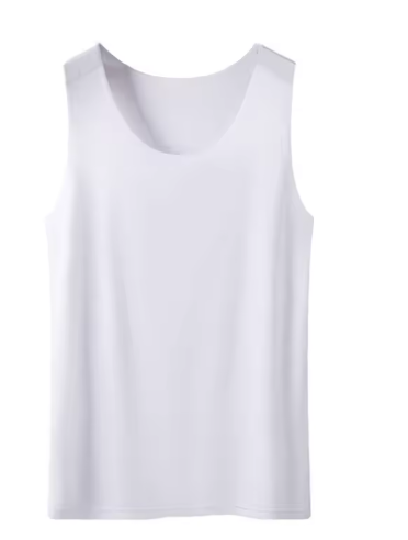 Women's Ice Silk Seamless Tank Top – Basic Sleeveless O-Neck Racerback Vest – Lightweight Solid Color Undershirt for Yoga & Everyday Wear