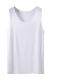 Women's Ice Silk Seamless Tank Top – Basic Sleeveless O-Neck Racerback Vest – Lightweight Solid Color Undershirt for Yoga & Everyday Wear