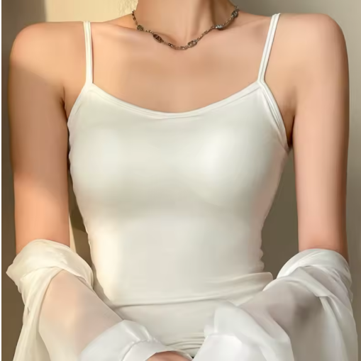 New Fashion Women's Spaghetti Strap Crop Top – Summer Sleeveless Camisole