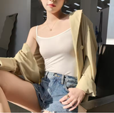 New Fashion Women's Spaghetti Strap Crop Top – Summer Sleeveless Camisole