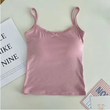 Women's Lace Padded Camisole – Cute Strap Tank Top with Removable Bra