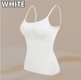 Sexy Solid Color Spaghetti Strap Camisole with Padded Bra