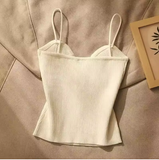 Knitted Halter Top in Perfume-Inspired Style