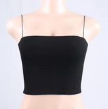 Women's Strapless Backless Tube Crop Camisole – 5 Color Options