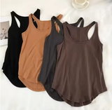 Women's Irregular Loose Tank Top – Casual Sleeveless Summer Vest