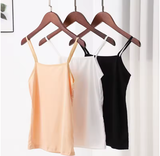 Women's Slim Fit Camisole – Sleeveless Crop Top in Black or White