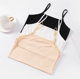 Women's Slim Fit Camisole – Sleeveless Crop Top in Black or White
