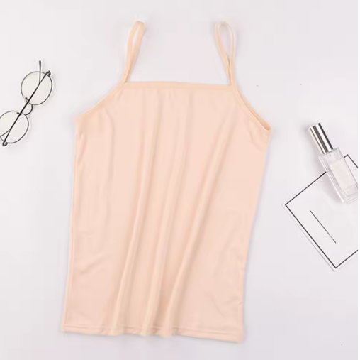 Women's Slim Fit Camisole – Sleeveless Crop Top in Black or White