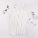 Women's Slim Fit Camisole – Sleeveless Crop Top in Black or White