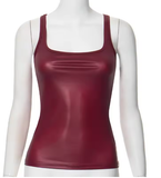 Women's Lace-Up Slim Tank Top – Square Neck Sleeveless One-Piece
