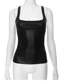 Women's Lace-Up Slim Tank Top – Square Neck Sleeveless One-Piece