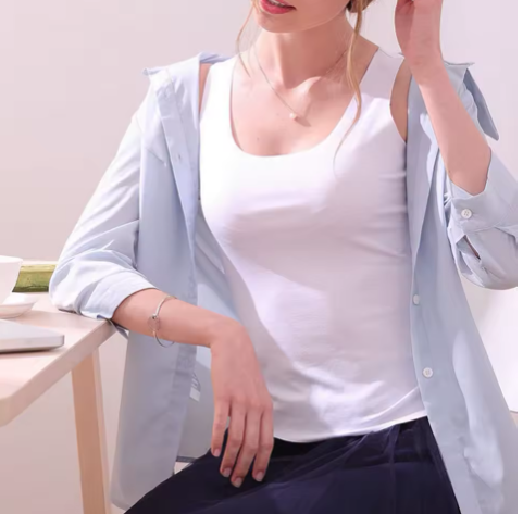 Women's Ice Silk Slim Vest – Soft Stretchy Undershirt Tank Top