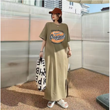 Summer Maxi T-Shirt Dress in Soft Milk Silk Cotton
