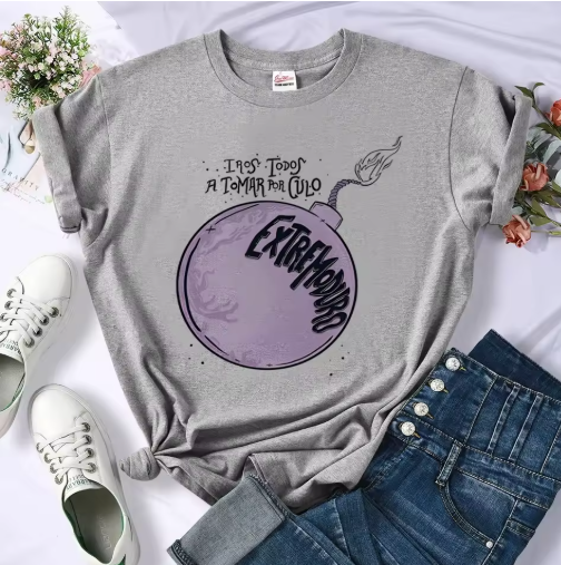 Extremoduro-Inspired Funny T-Shirt – Bold Streetwear for Women