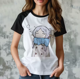 Frieren-Inspired Harajuku T-Shirt – Funny & Stylish Comic Top for Women