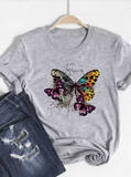 Floral Bee Graphic T-Shirt – Cute & Casual Summer Top for Women