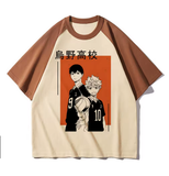 Haikyuu-Inspired Pastel Tee – Vintage Vibes & Volleyball Energy