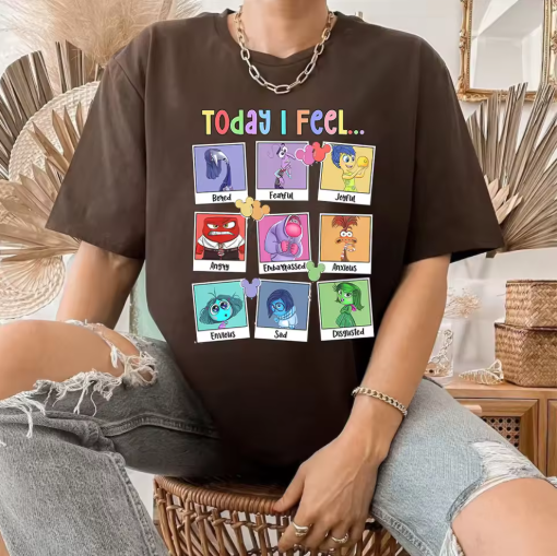 "Inside Out 2" Inspired "Today I Feel All the Feels" T-Shirt – Cute and Meaningful Tee for Women
