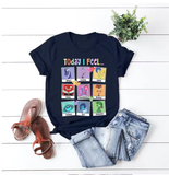 "Inside Out 2" Inspired "Today I Feel All the Feels" T-Shirt – Cute and Meaningful Tee for Women