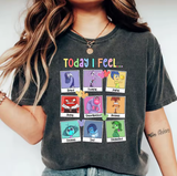 "Inside Out 2" Inspired "Today I Feel All the Feels" T-Shirt – Cute and Meaningful Tee for Women