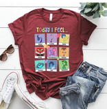 "Inside Out 2" Inspired "Today I Feel All the Feels" T-Shirt – Cute and Meaningful Tee for Women