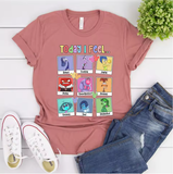 "Inside Out 2" Inspired "Today I Feel All the Feels" T-Shirt – Cute and Meaningful Tee for Women