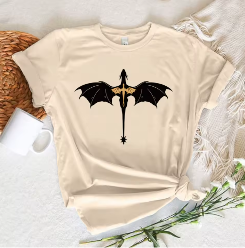 Fourth Wing Manga-Inspired T-Shirt – 2000s Comic Style Tee for Women