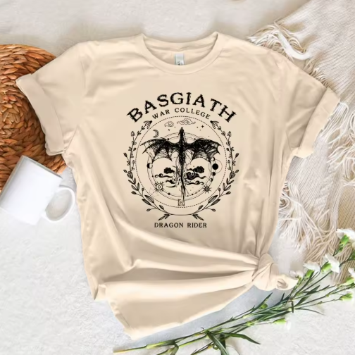Fourth Wing Manga-Inspired T-Shirt – 2000s Comic Style Tee for Women
