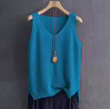 Women's Plus Size Sleeveless Knit Vest – Light & Comfy Summer Style
