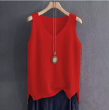 Women's Plus Size Sleeveless Knit Vest – Light & Comfy Summer Style