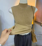 Women's Sleeveless Knitted Sweater Vest – Simple, Stylish & Effortlessly Chic