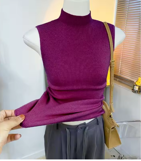 Women's Sleeveless Knitted Sweater Vest – Simple, Stylish & Effortlessly Chic
