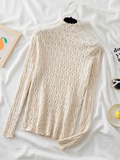 AOSSVIAO Women's Cashmere Turtleneck Sweater – Slim Fit Knitted Pullover for Autumn & Winter