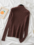 AOSSVIAO Women's Cashmere Turtleneck Sweater – Slim Fit Knitted Pullover for Autumn & Winter