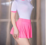 FREEAUCE Korean-Style Pleated Mini Skirt – Chic High Waist Look