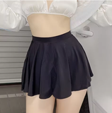 FREEAUCE Korean-Style Pleated Mini Skirt – Chic High Waist Look