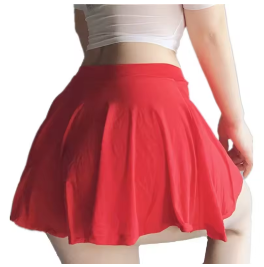FREEAUCE Korean-Style Pleated Mini Skirt – Chic High Waist Look
