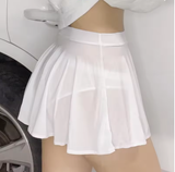 FREEAUCE Korean-Style Pleated Mini Skirt – Chic High Waist Look