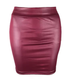 Faux Leather High Waist Mini Skirt – Sleek & Confident Street Style