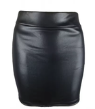 Faux Leather High Waist Mini Skirt – Sleek & Confident Street Style