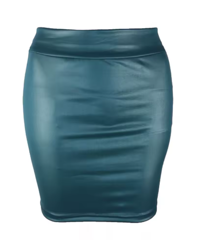 Faux Leather High Waist Mini Skirt – Sleek & Confident Street Style
