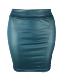 Faux Leather High Waist Mini Skirt – Sleek & Confident Street Style