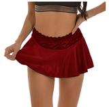 Ultrashort Pleated Lace Mini Skirt – Light & Flirty A-Line Style