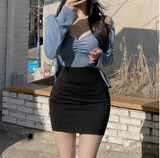 NEWFUNJOIN High Waist Bodycon Mini Skirt – Sleek Party Look