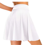 Women's Basic Versatile Stretchy Flared Casual Mini Skater Skirt – Red, Black & Blue – Sizes Up to 3XL