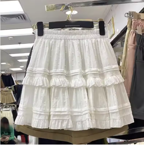High-Waisted Ruffled A-Line Mini Skirt – French Y2K Chic