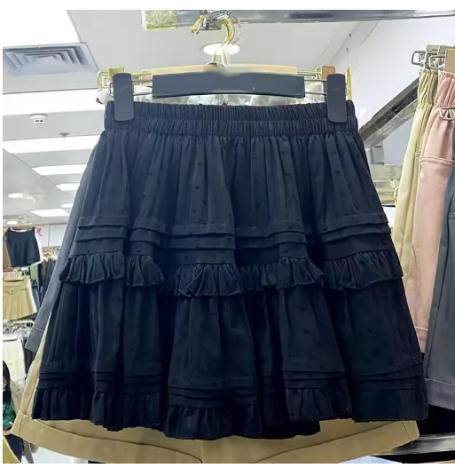 High-Waisted Ruffled A-Line Mini Skirt – French Y2K Chic