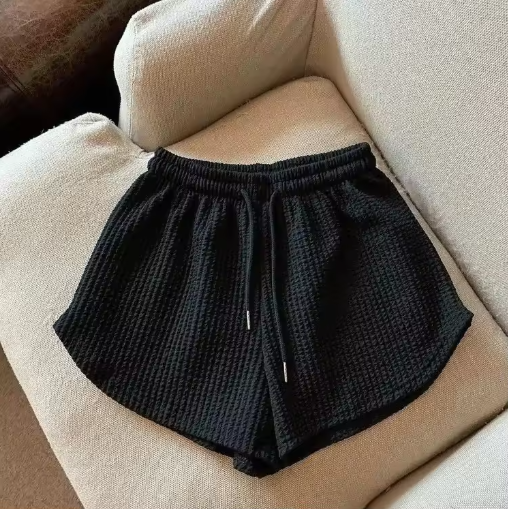 Comfy High-Waisted Lace-Up Summer Shorts for Women