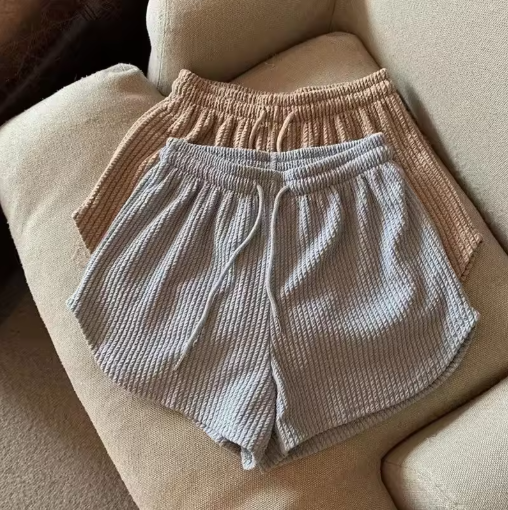 Comfy High-Waisted Lace-Up Summer Shorts for Women